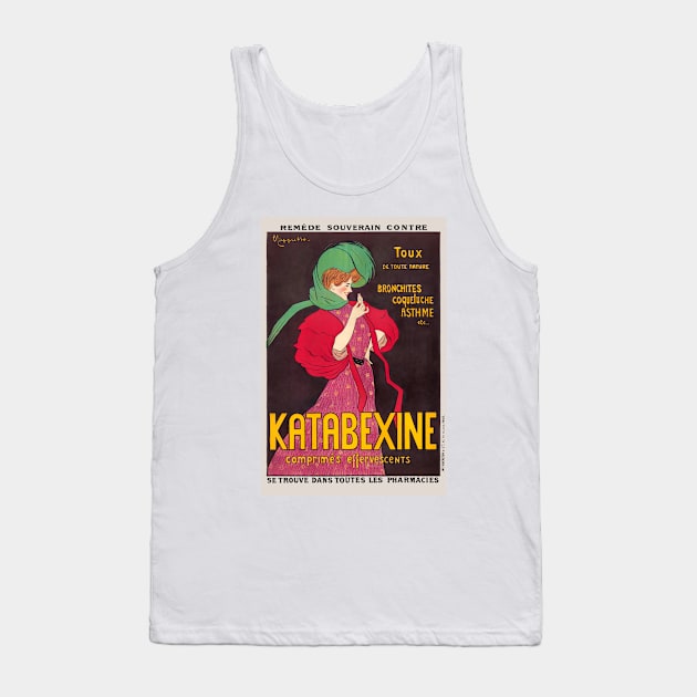 Katabexine Remedy France Vintage Advertising Poster 1903 Tank Top by vintagetreasure